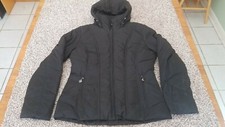 Calvin Klein Women's Duck Down 3/4 Length Hooded Black Winter Coat Size Small