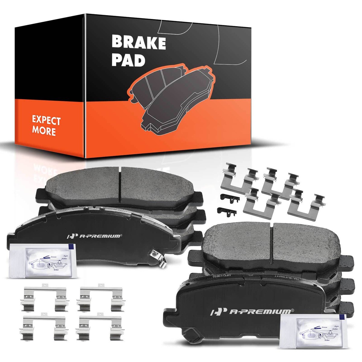 Front and Rear Ceramic Brake Pads for Honda MDX 07-13 ZDX 10-13