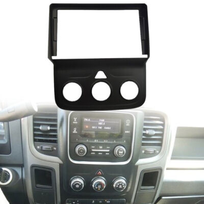 For 2013-2019 DODGE RAM Car Radio Fascia Panel Trim Double 2 Din Frame & Harness