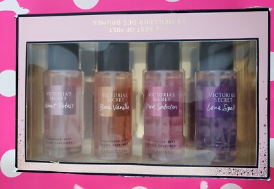 4 PCS GIFT SET VICTORIA'S SECRET *THE BEST OF MIST* FRAGRANCE MIST