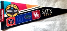2025 Final Four San Antonio 4 Team Pennant AND THEN THERE WERE FOUR