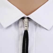 Vintage Bolo Tie Western Cowboy Mens Simple Plastic Necklace Classic Party Gift
