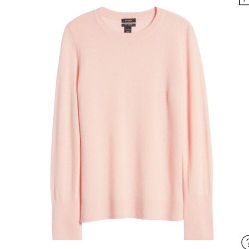 Maglione cashmere alogeno Crewneck rosa Chintz taglia small - Foto 2 di 6