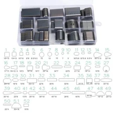 Leather Craft Hollow Hole Cutter Punch Tool Set Multi-type Round Oval Rectangle