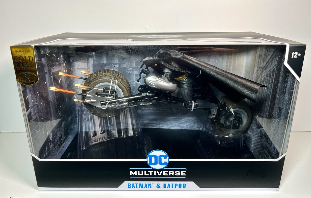 2025 McFarlane Gold Label DC Multiverse- Batman & Batpod (The Dark