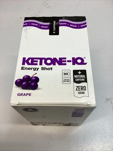 6x Ketone-IQ Energy Shot Grape 2 Floz Bottles Exp 08/12/2027