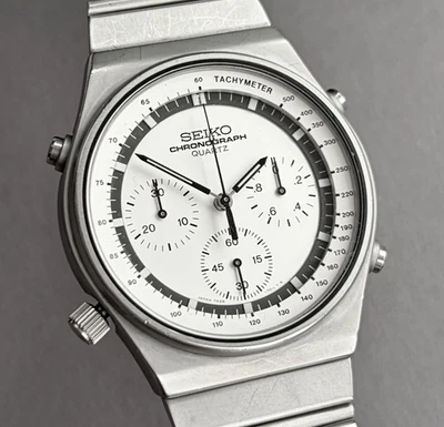 SEIKO Chronograph 7A28-7010 JDM Vintage 1982 Panda Armbanduhr - Bild 1 von 4
