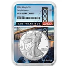 2024-S $1 1-oz Proof American Silver Eagle NGC PF70UC ER San Francisco Core