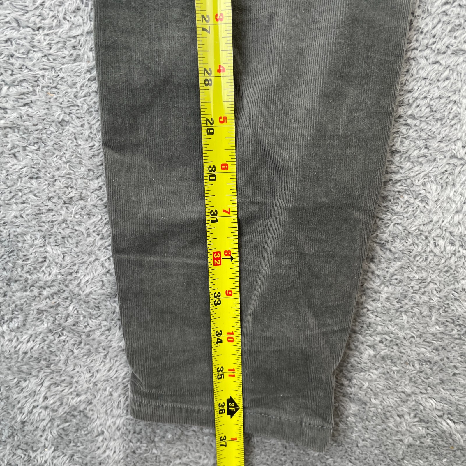 Tommy Hilfiger Pants Womens 6 Gray Tribeca Skinny Leg Corduroy Cotton Stretch image 9