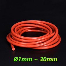 Rot Rund Massiv Silikongummi Streifen Rundschnur Dichtungsband Dur 1mm - 30mm