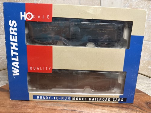 Paquete de 2 refrigeradores de madera Walthers escala HO 932-25488 GACX L&N Louisville y Nashville | Zustand: New