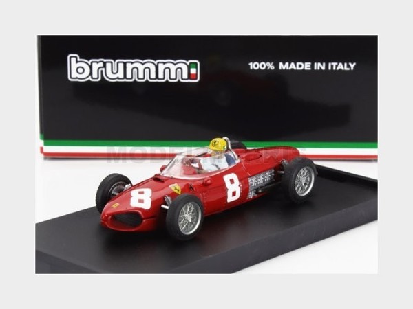 Brumm R642-CH-UPD-2025 Ferrari F1 156 N 8 Italy Monza GP 1961 Ricardo Rodriguez-image