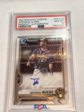 2021 Bowman Chrome - Prospect Autographs Jeferson Quero #CPA-JQ (AU, RC)