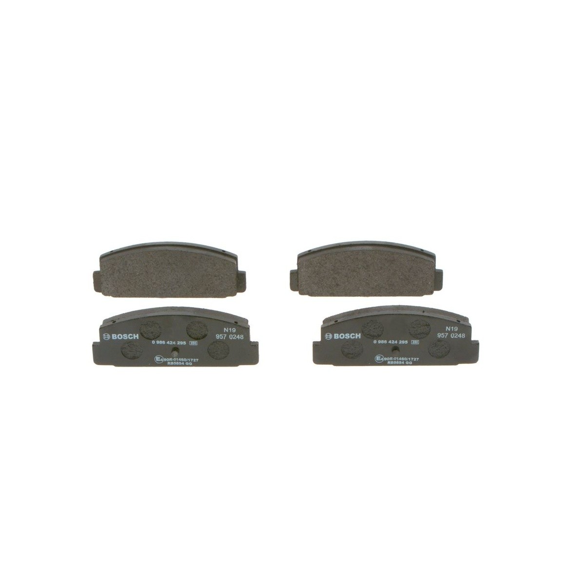 Plaquettes de frein Low-Metallic 0 986 424 295 BOSCH pour MAZDA RX-7 I RX-7 II - Image 2