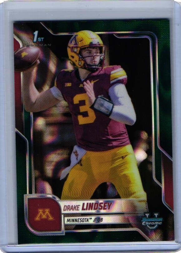 2025 Bowman U Chrome DRAKE LINDSEY 1st Bowman Teal Lava Refractor RC #96 Rc