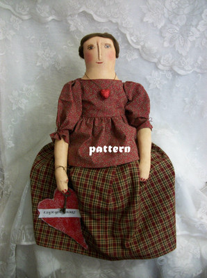 Pattern, sewing, primitive Annie doll, 26 in. handmade, Dumplinragamuffin #160