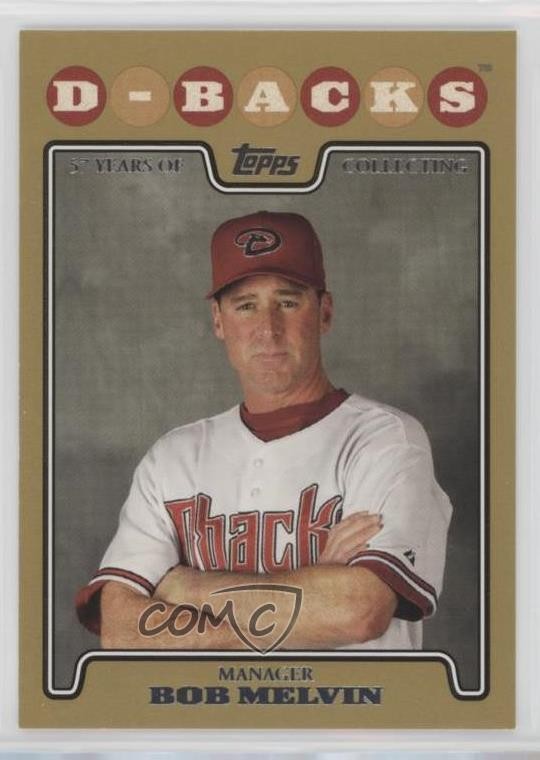 2008 Topps Gold Border 1038/2008 Bob Melvin #27 n1u