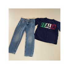 Boys Outfit Size S 6/7   Levi  s 502 Jeans  Children  s Place  Italia  Tee