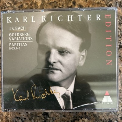 Karl Richter J S Bach Goldberg Variations / Partitas Nos. 1-6  2 CD PLEASE READ