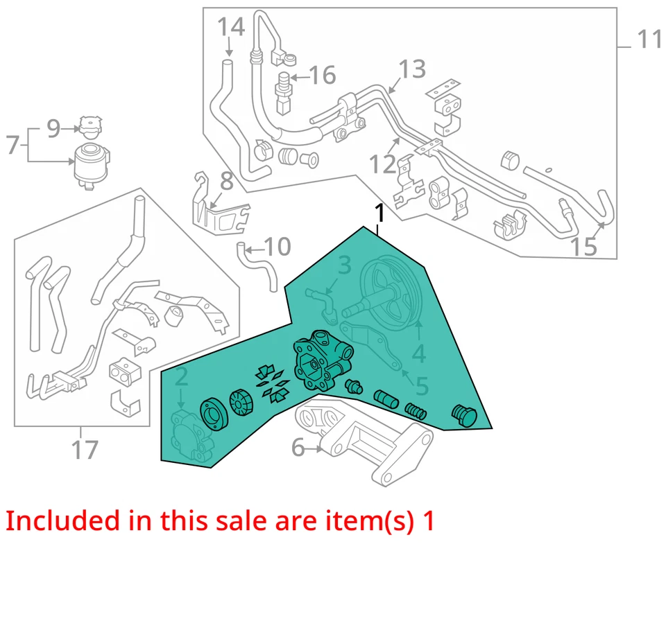 Power Steering Pump 2 Door Coupe Fits 03-07 INFINITI G35 10201862 - Image 4 of 4