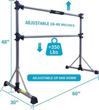 Geoinus Ballet Barre Portable 5ft Aluminum Double Bar-Stretch/Dance Bar - NEW