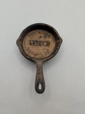 Virginia Metalcrafters Mini Cast Iron Advertising Skillet Luter's Smithfield 
