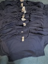 Youth Gildan Navy Tshirts Lot Of 35 NEW