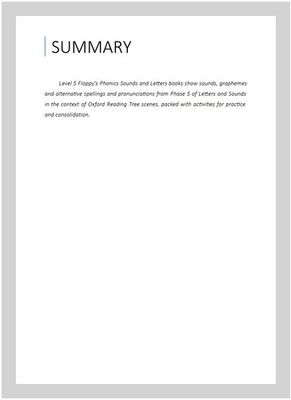 Oxford Reading Tree: Level 5a: Floppy's Phonics: Sounds and Letters: Book 32,...