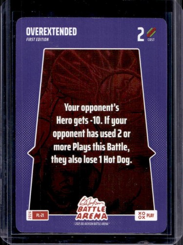 2026 Bo Jackson Battle Arena Griffey Overextended Plays #PL-21