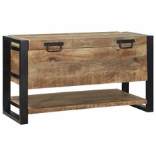 Storage Box Brown 31.50 x 13.78 x 17.72 in Solid Mango wood