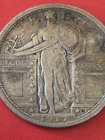 1917-P Type 1 Standing Liberty Quarter VF +