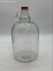 Vintage Coca-Cola Glass Gallon Jug Clear With Red Metal Screw Cap 1 Gallon