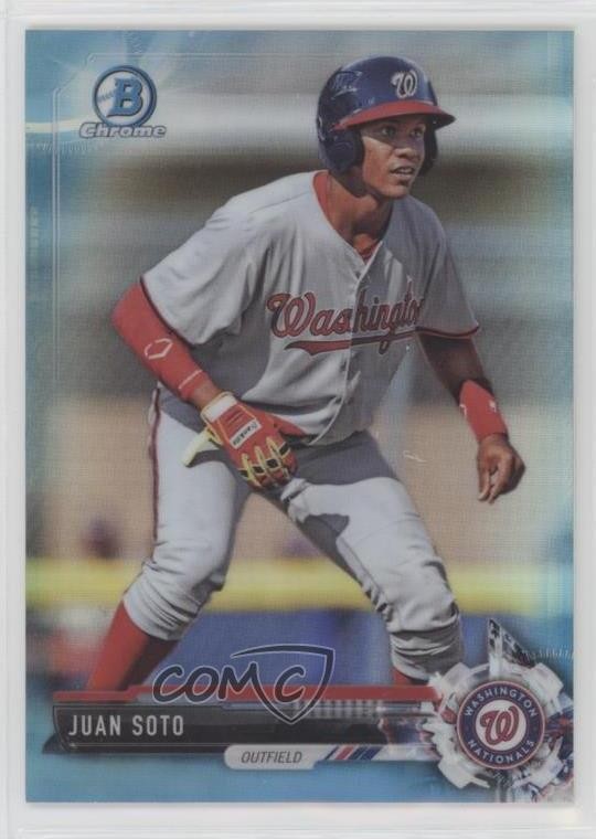 2017 Bowman Draft Chrome Sky Blue Refractor 47/399 Juan Soto #BDC-162 1fw1