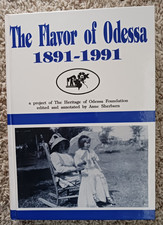 The Flavor of Odessa 1891-1991/Texas/hardback cookbook, history, family history