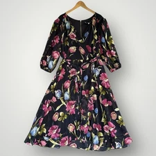 Maison Tara Dress Floral Tulips Women Size 24W