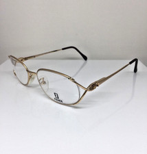 New Vintage Fendi Eyeglasses F82 Golden Glimmer Gold Size: 51-18mm Made in Italy