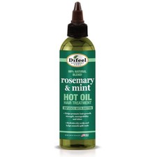 Difeel Rosemary Mint Biotin Hot Oil Hair Treatment 8 Fl Oz Dry Damaged Hair