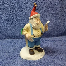 Santa Checking His List Figurine Christmas Decoration 7"