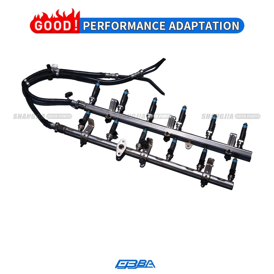 Juego de 2 rieles inyectores de combustible con inyectores para Aston Martin Rapide S DBS/Vantage OE Foto 3 de 4