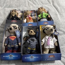 6 COMPARE THE MEERKAT BUNDLE Plush Soft Toys in boxes brand new  smoke free home