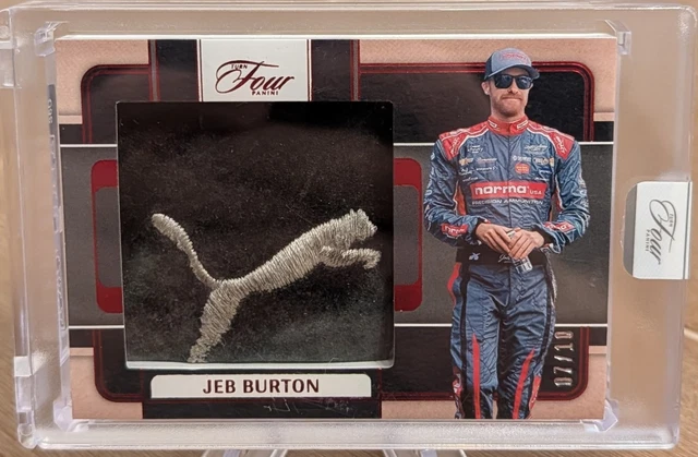 2025 Turn Four Jumbo Race Used Shoe Swatches Red 7/10 Puma Jeb Burton