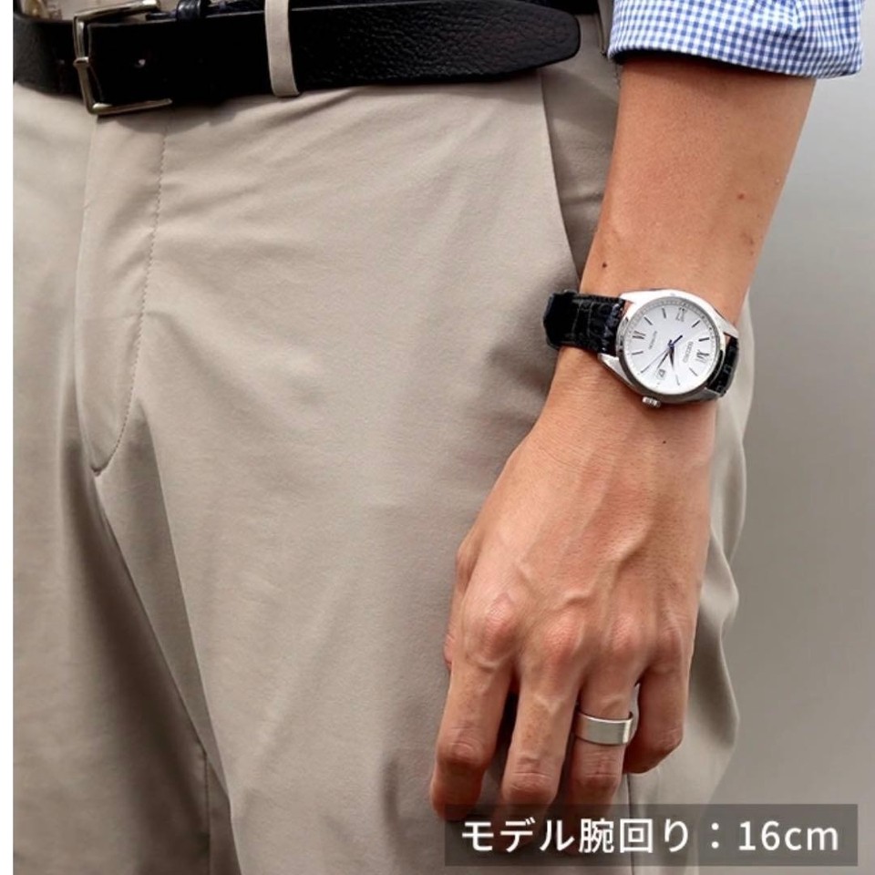 Seiko Astron Radio Solar Watch Unisex 42mm Titanium Case Navy Leather ...