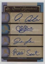 2012 SP Signature Edition Quad Signatures Jed Lowrie Jordan Lyles Auto s1i
