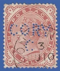 GB SG167 QV 1880 1.5d VENETIAN RED GU + CORY C PERFIN LONDON CDS