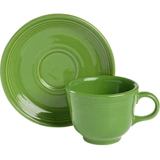 Homer Laughlin  Fiesta Shamrock Green  Cup & Saucer 3402815
