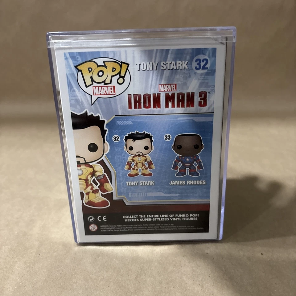 Funko Pop! Tony Stark Unmasked SDCC 2013 Limited Edition Iron Man 3 Marvel #32 - Image 3 of 4