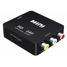 HDMI to RCA AV Converter 1080P Composite Video Adapter CVBS LR
