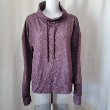 Mondetta Sweatshirt Cowl High Neck XL thumbholes printed Performance Luxury