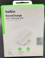 (NEW) Belkin BoostCharge 20W USB C Wall Charger White