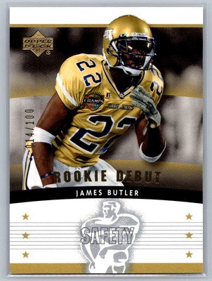 James Butler 2005 Upper Deck Rookie Debut Rookie Gold /100 #158